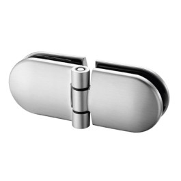 RVS deurscharnier, glas/glas voor glasdikte 6 - 12,76 mm