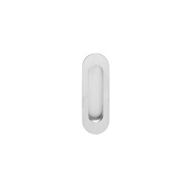 Schuifdeurkom ovaal 120x40mm blind rvs