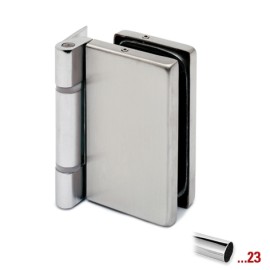 Glasdeurscharnier voor glasdikte 8 - 10 mm - Chroom design