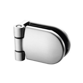 RVS deurscharnier, voor buis-Ø 48,3 - 50,8 mm voor glasdikte 6 - 12,76 mm