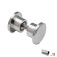 Glasdeurknop type B, dubbelzijdig voor glasdikte 8 - 12 mm - Chroom design